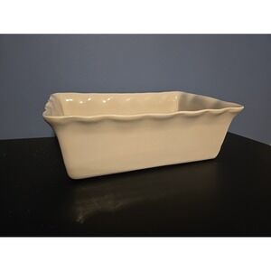 DELTIS‎ Portugal 11"x7" White Rectangular Baking Lasagna Dish Scalloped Rim